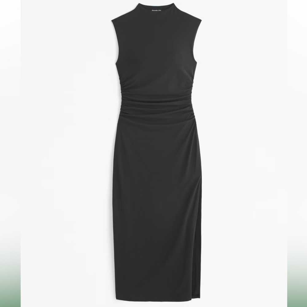 Abercrombie & Fitch Black Sleeveless Paloma Maxi Dress